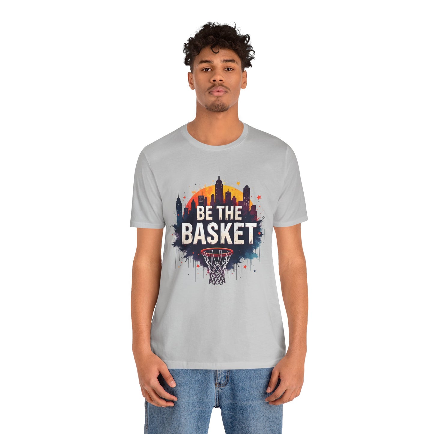 BE THE BASKET Skyline 2 Basketball Unisex T-Shirt, Basketball Shirt