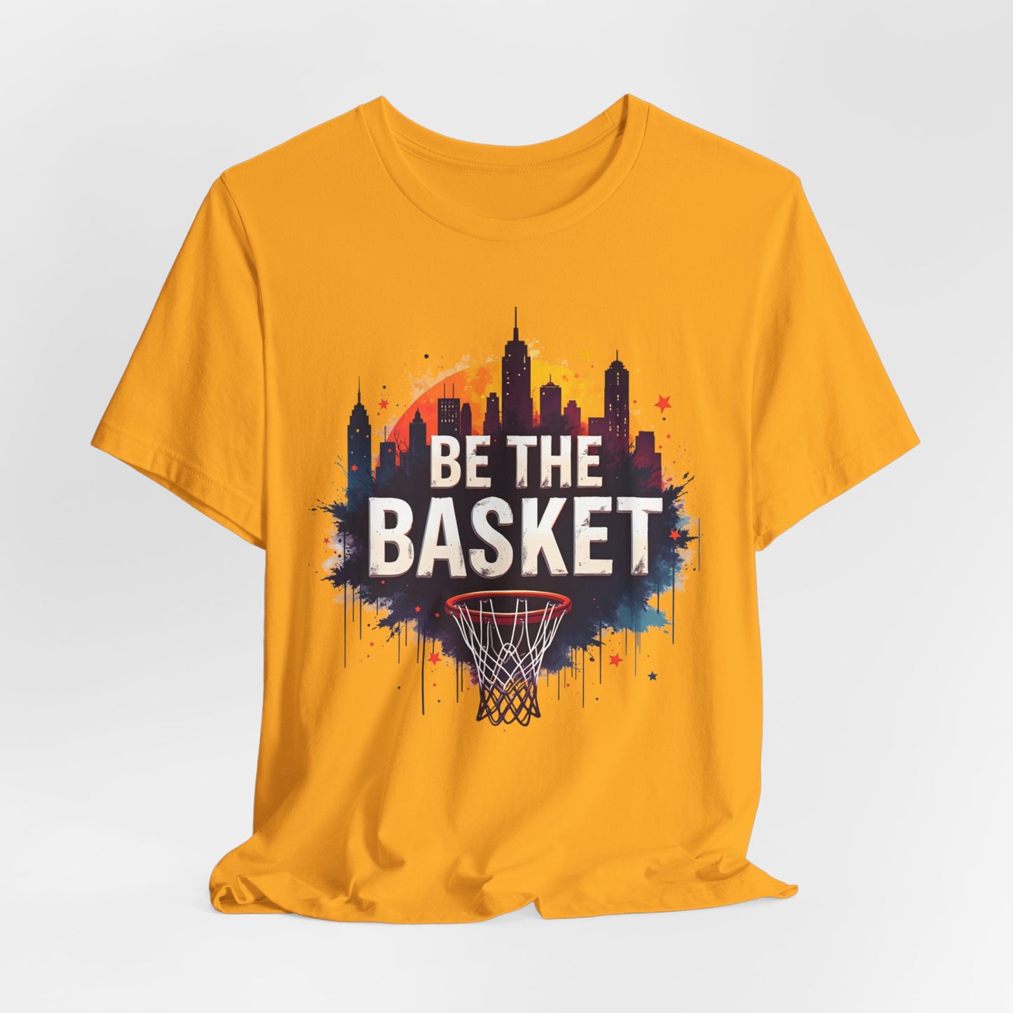 BE THE BASKET Skyline 2 Basketball Unisex T-Shirt, Basketball Shirt