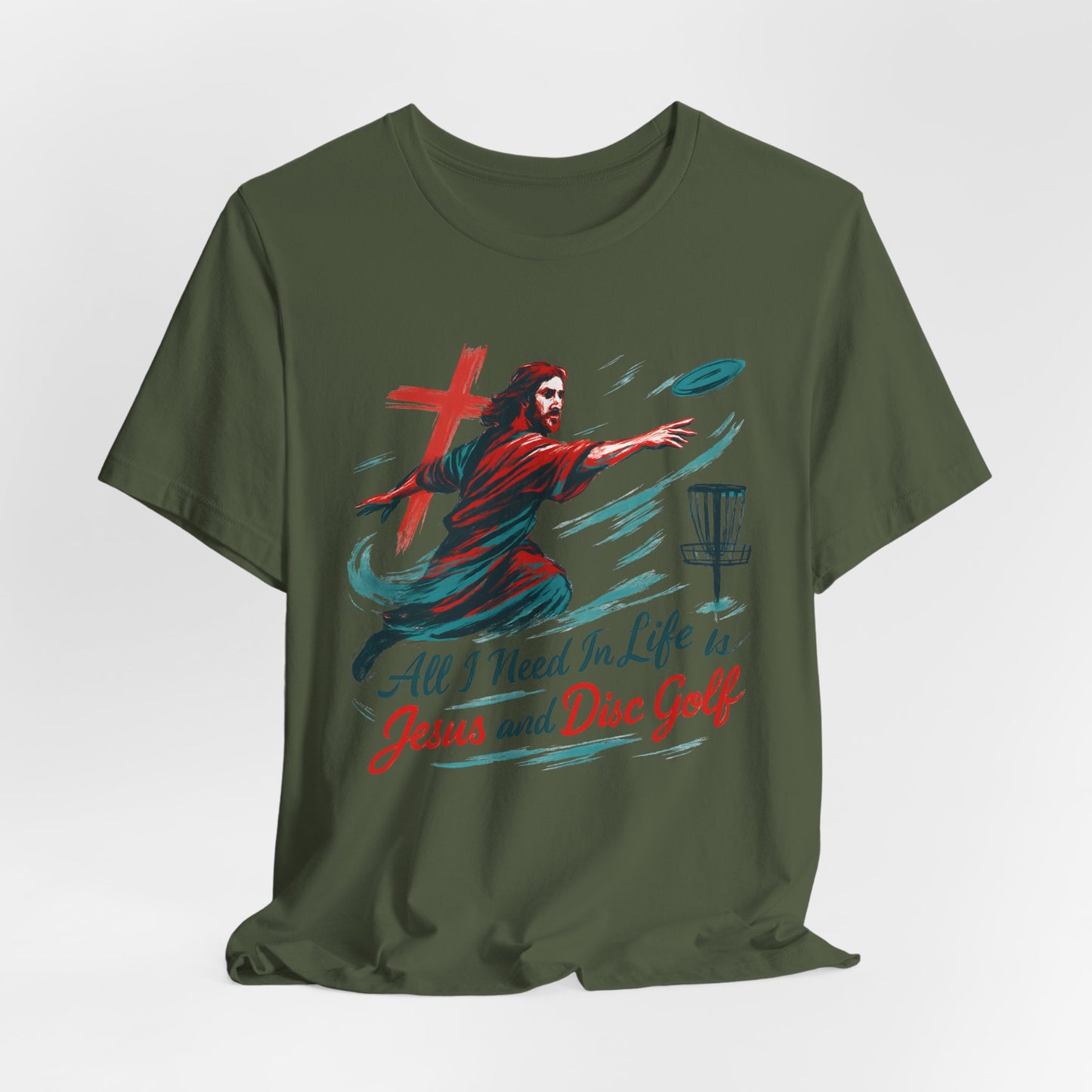 Disc Golf Jesus Design 1 , Unisex T-Shirt