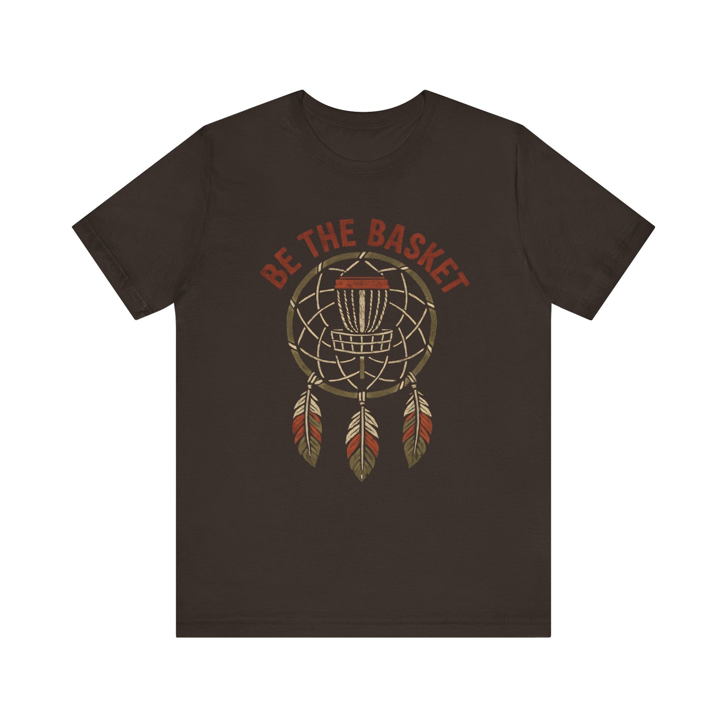 BE THE BASKET Disc Golf Basket Dream Catcher, Unisex T-Shirt, Disc Golf Shirt