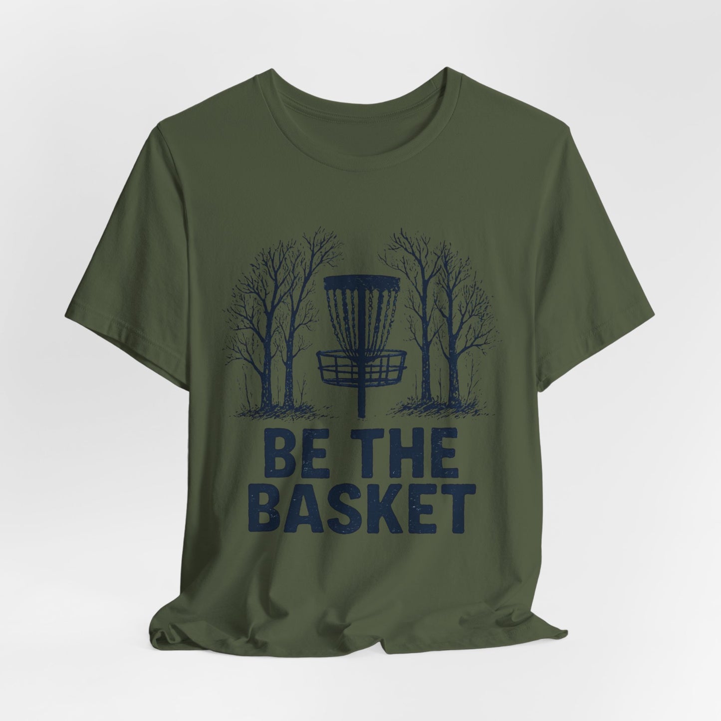 BE THE BASKET Disc Golf Basket Fall Black 1, Disc Golf Unisex T-Shirt