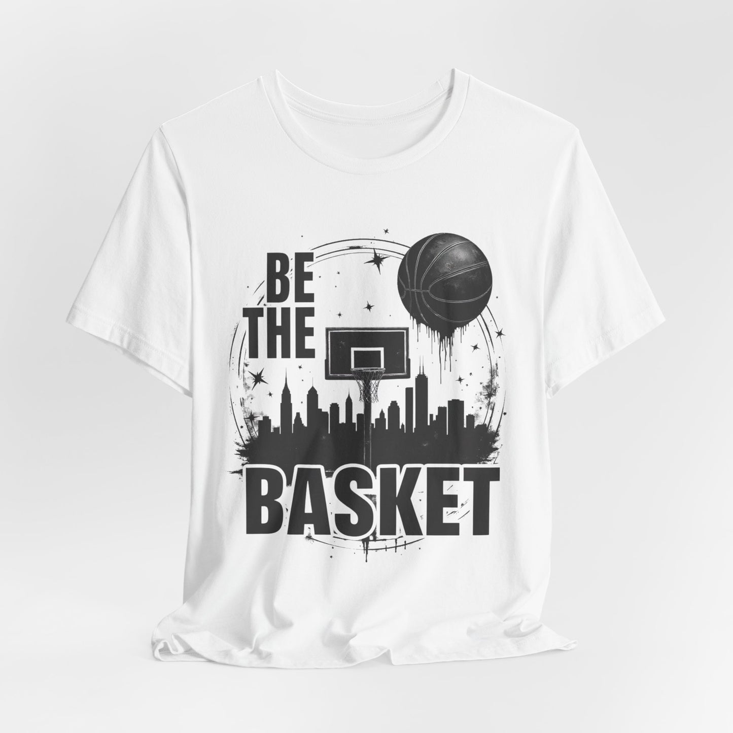 BE THE BASKET Basketball Goal and Ball Skyline 1, Basketball Unisex T-Shirt