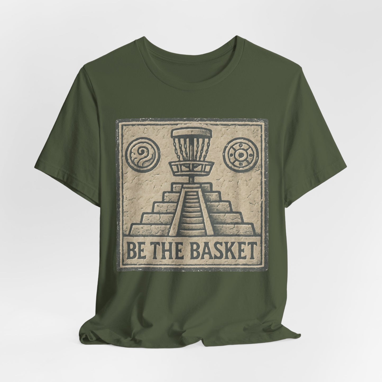 BE THE BASKET Disc Golf Basket Mayan 1, Disc Golf Unisex T-Shirt