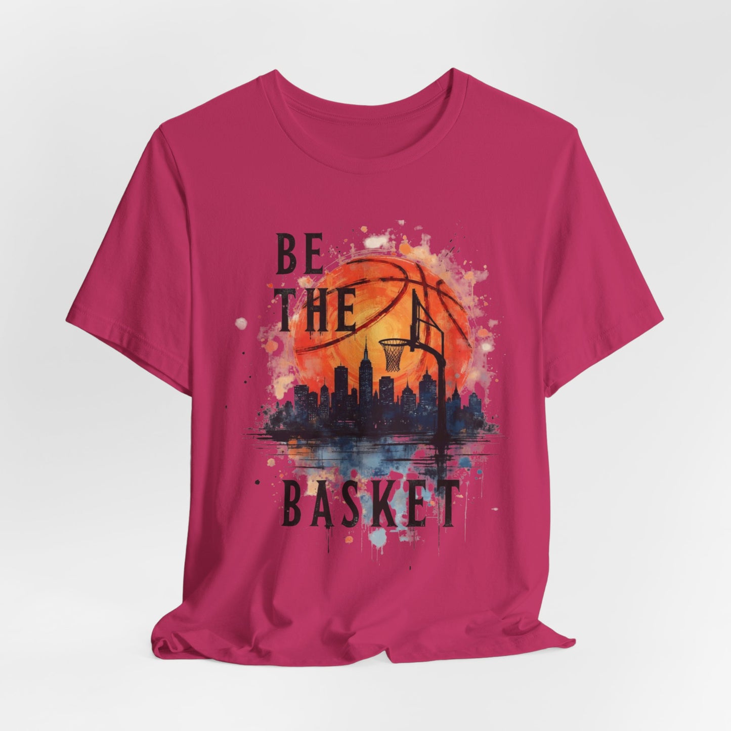BE THE BASKET Basketball Goal and Ball Skyline 4, Basketball Unisex T-Shirt