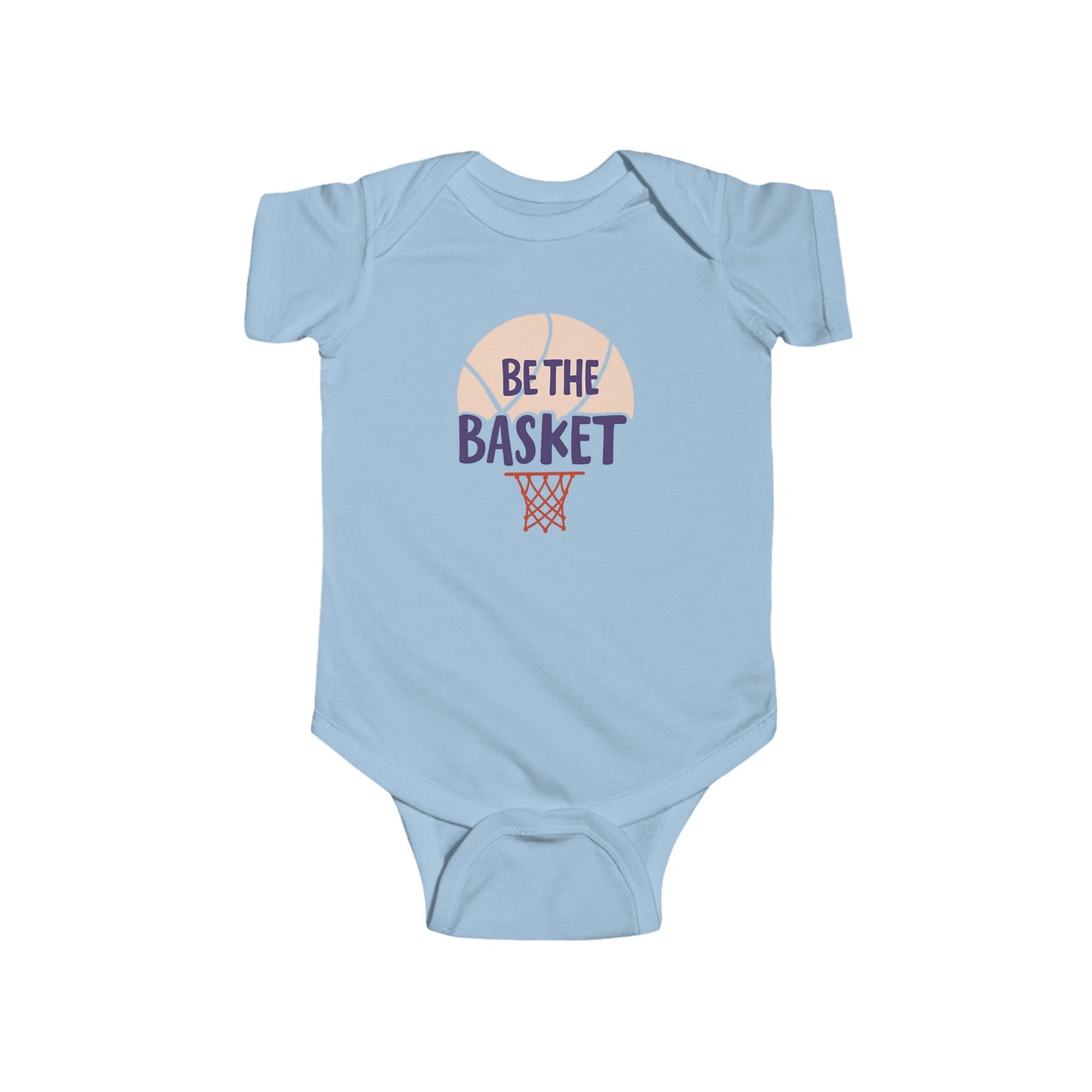 Infant BE THE BASKET Basketball Net Design - Fine Jersey Bodysuit