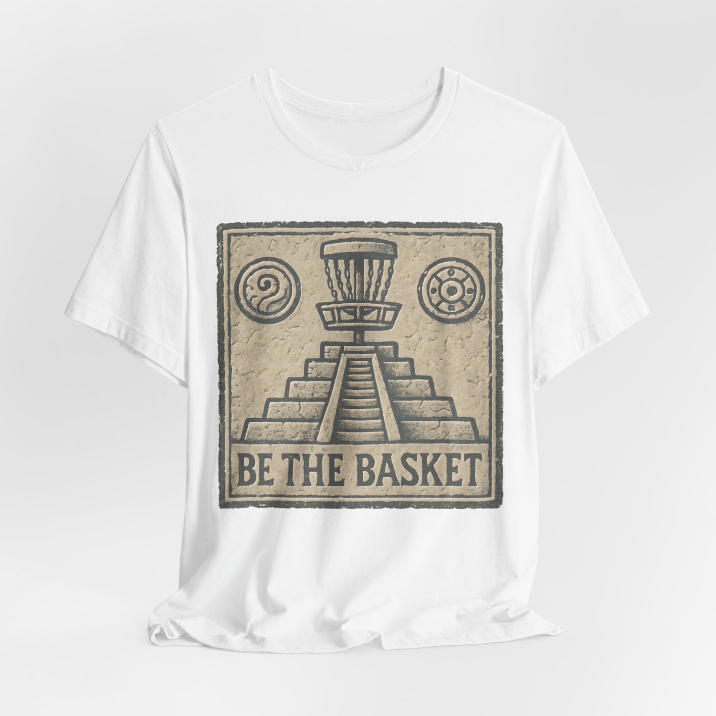 BE THE BASKET Disc Golf Basket Mayan 1, Disc Golf Unisex T-Shirt