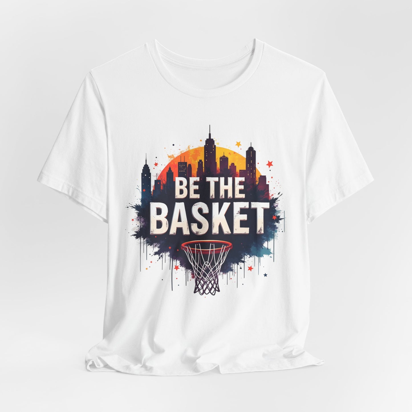 BE THE BASKET Skyline 2 Basketball Unisex T-Shirt, Basketball Shirt