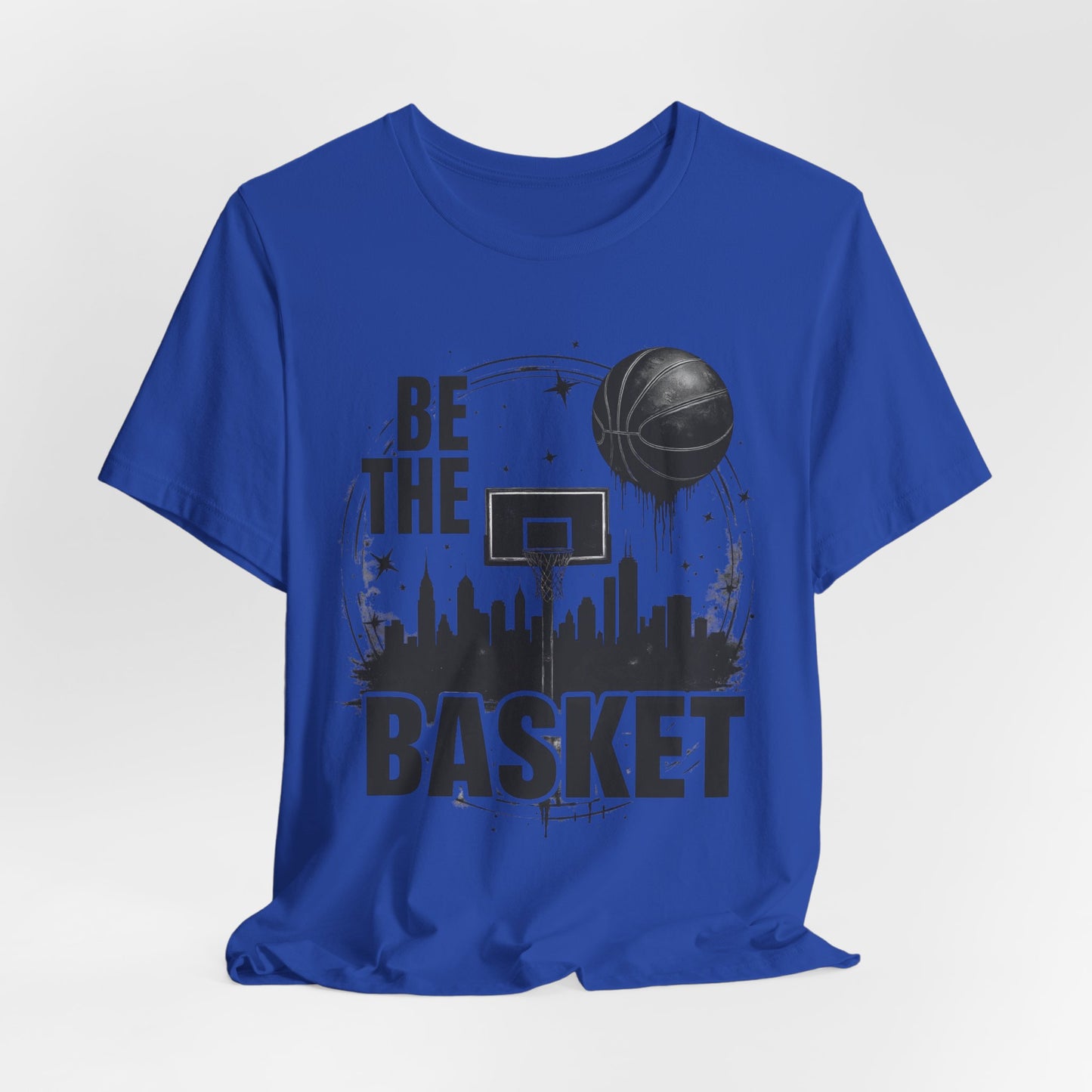 BE THE BASKET Basketball Goal and Ball Skyline 1, Basketball Unisex T-Shirt