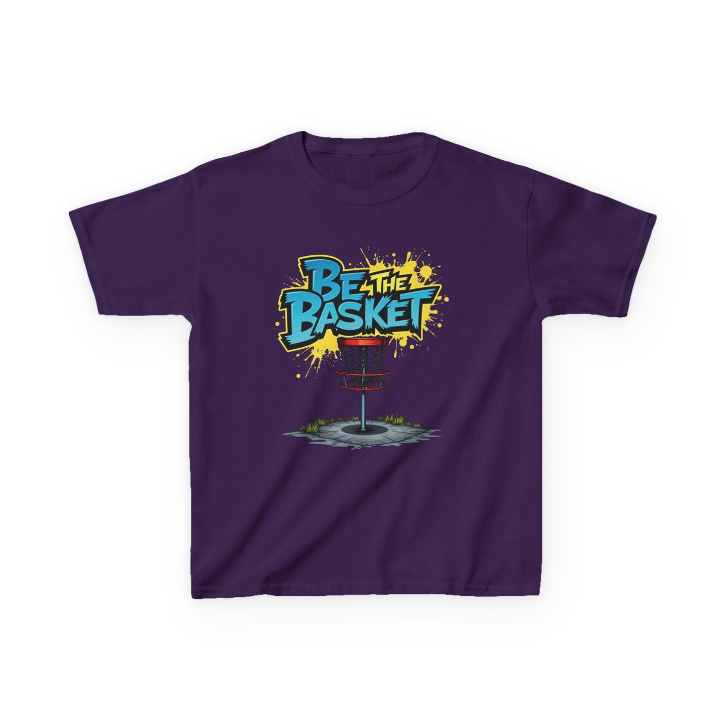 BE THE BASKET Graffiti Design Disc Golf T-Shirt for Kid's