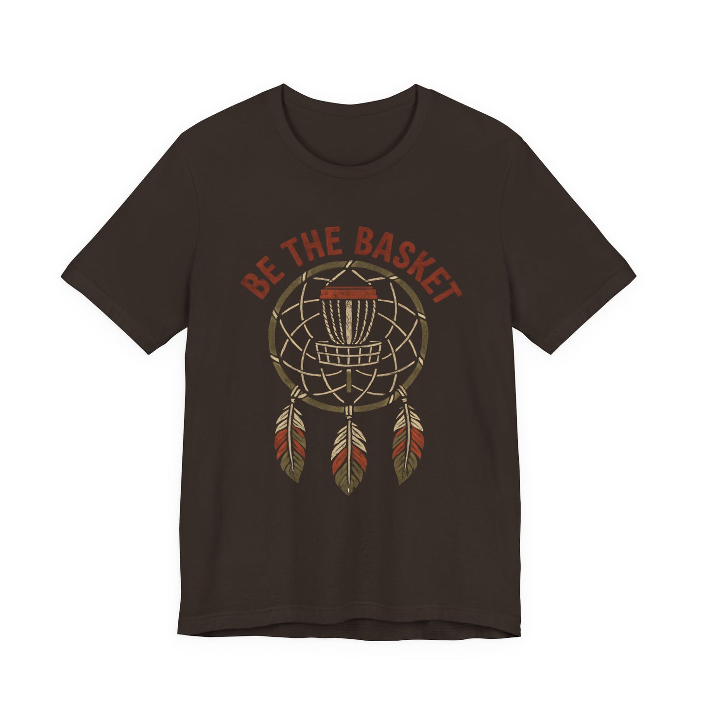 BE THE BASKET Disc Golf Basket Dream Catcher, Unisex T-Shirt, Disc Golf Shirt