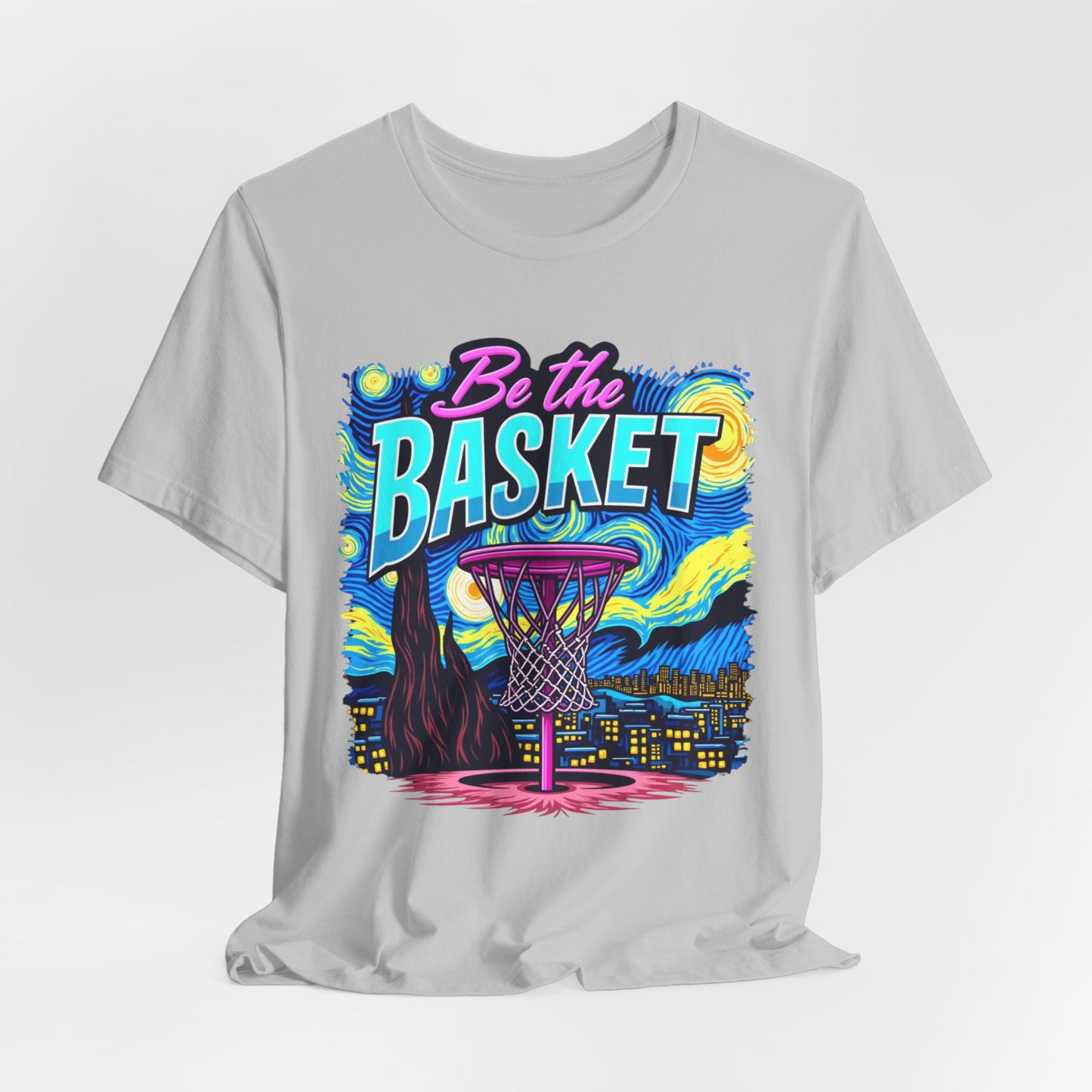 BE THE BASKET Van Gogh Basketball Design, Unisex T-Shirt, Basketball Shirt