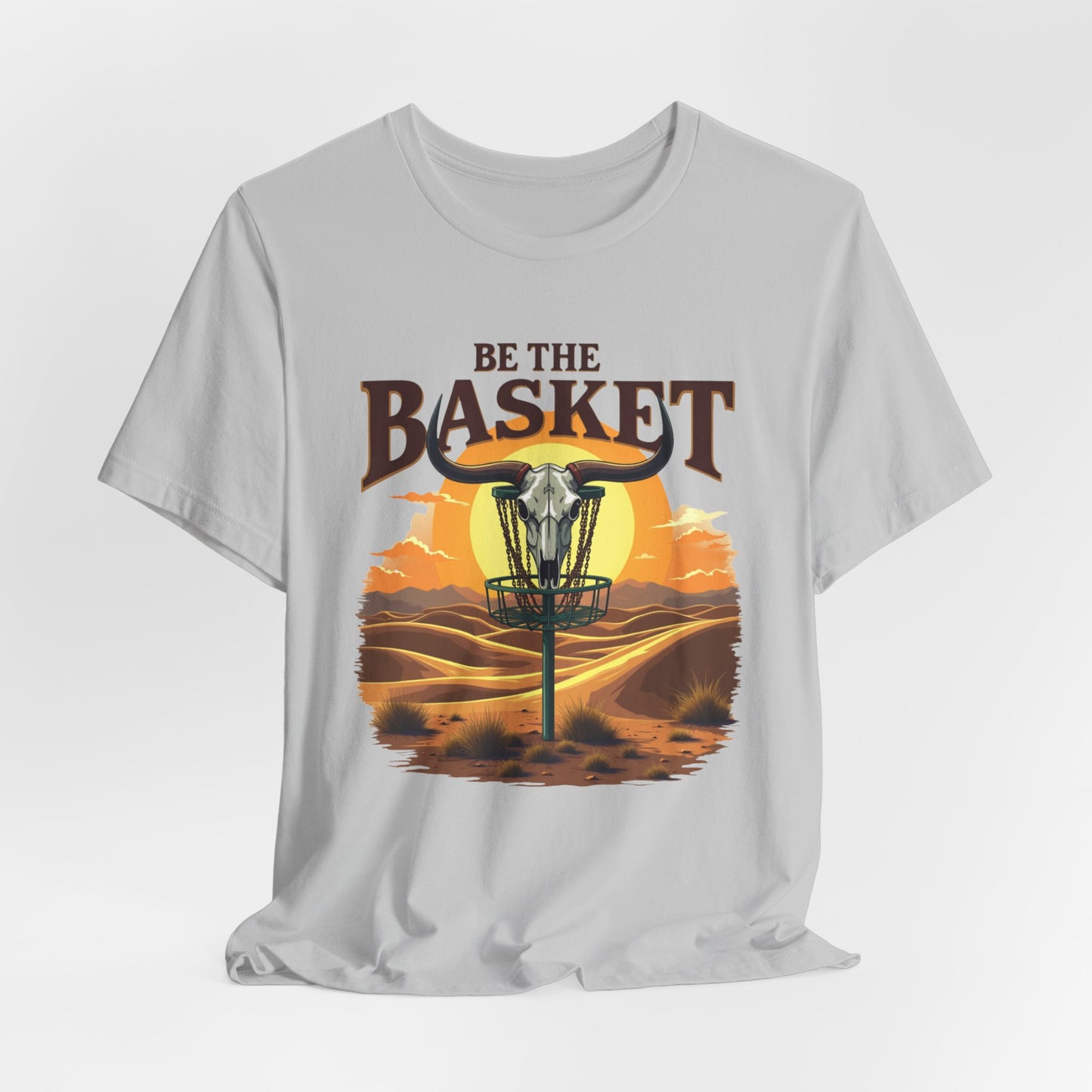 BE THE BASKET Desert Design Unisex T-Shirt, DISC GOLF SHIRT