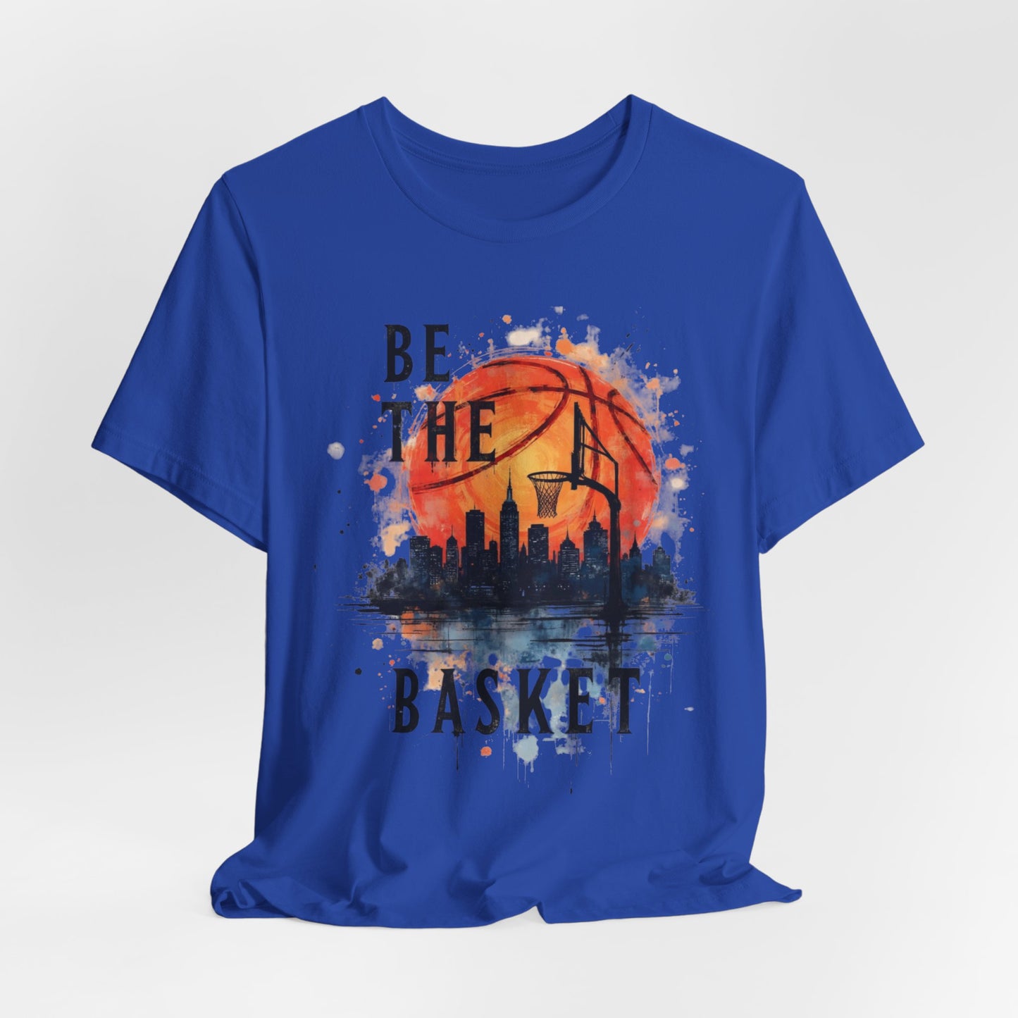 BE THE BASKET Basketball Goal and Ball Skyline 4, Basketball Unisex T-Shirt