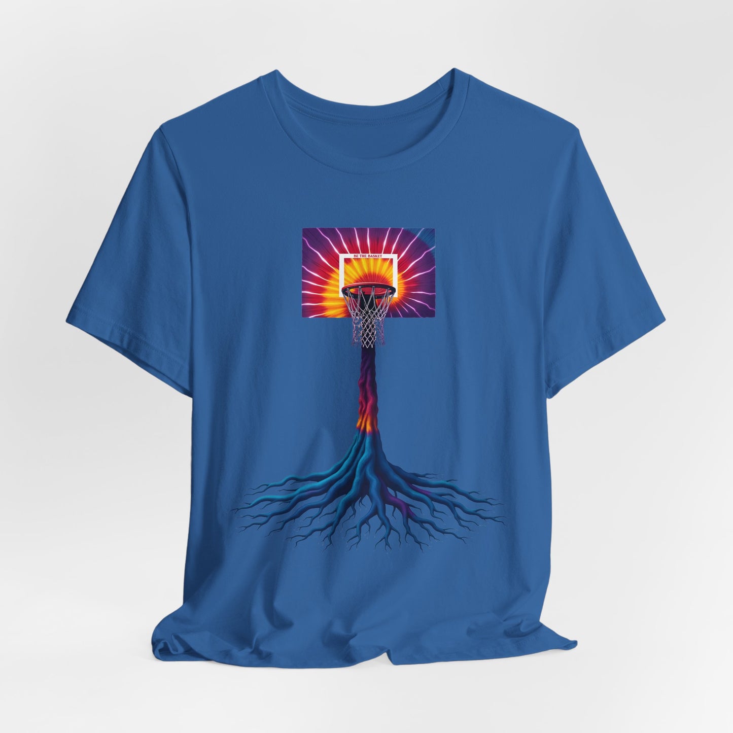 BE THE BASKET Basketball colorful Tree of Life- Soft Unisex T-shirt, Cool T-Shirt