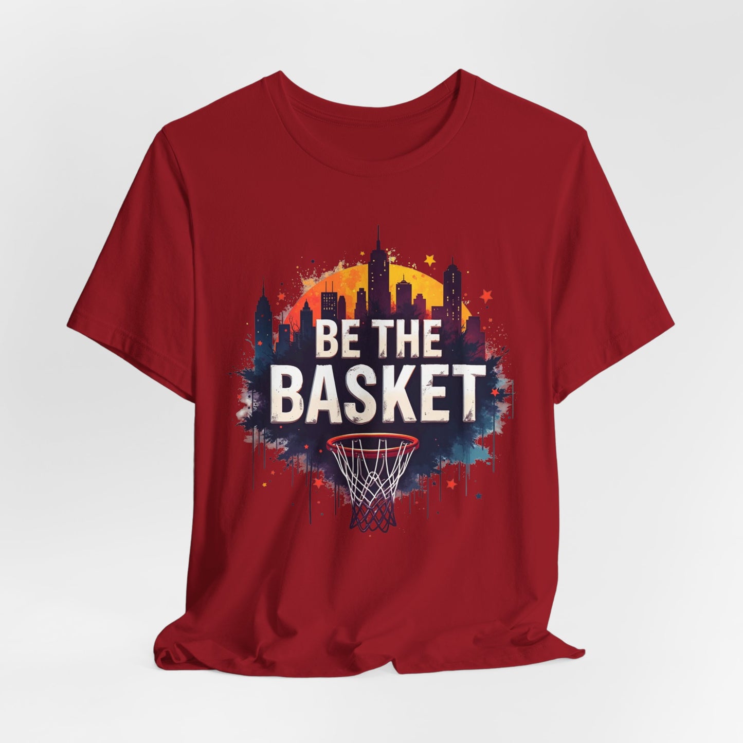 BE THE BASKET Skyline 2 Basketball Unisex T-Shirt, Basketball Shirt