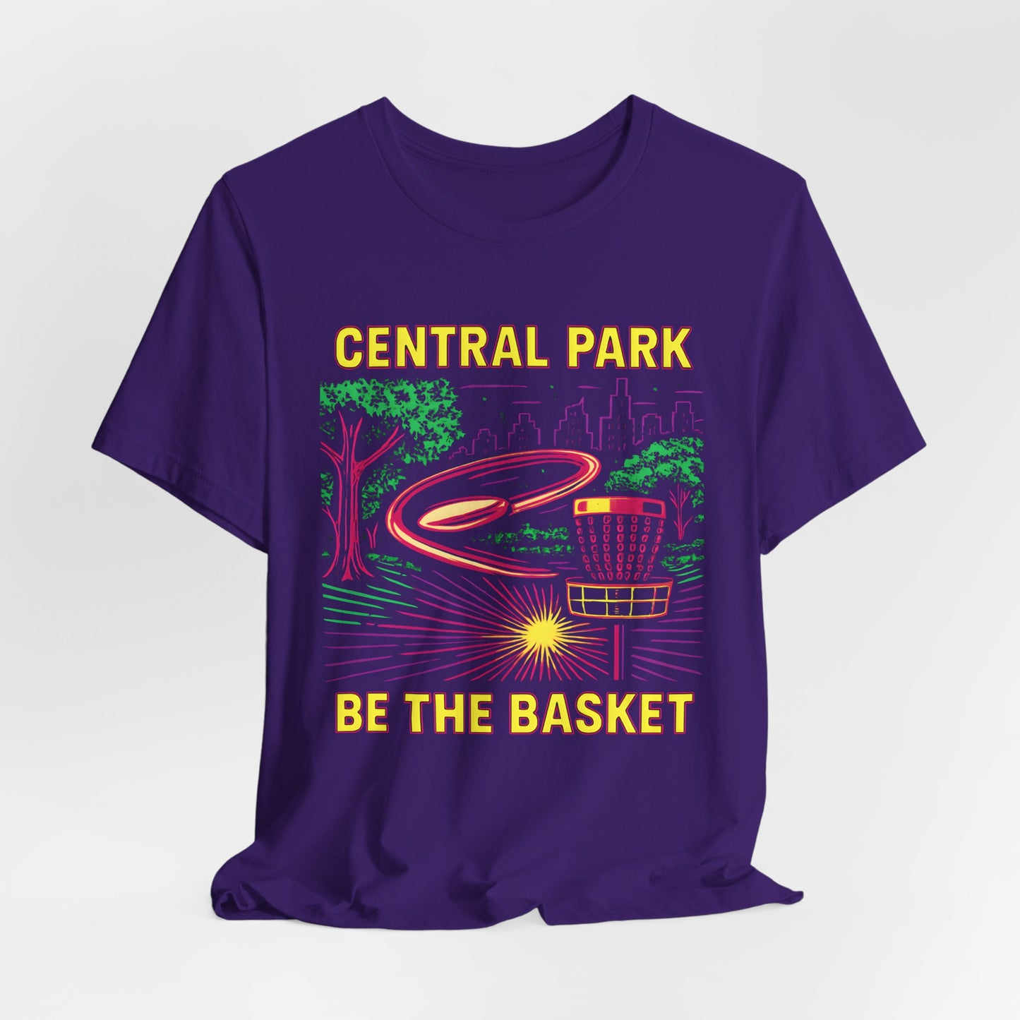 BE THE BASKET Disc Golf Basket Central Park, Disc Golf Unisex T-Shirt
