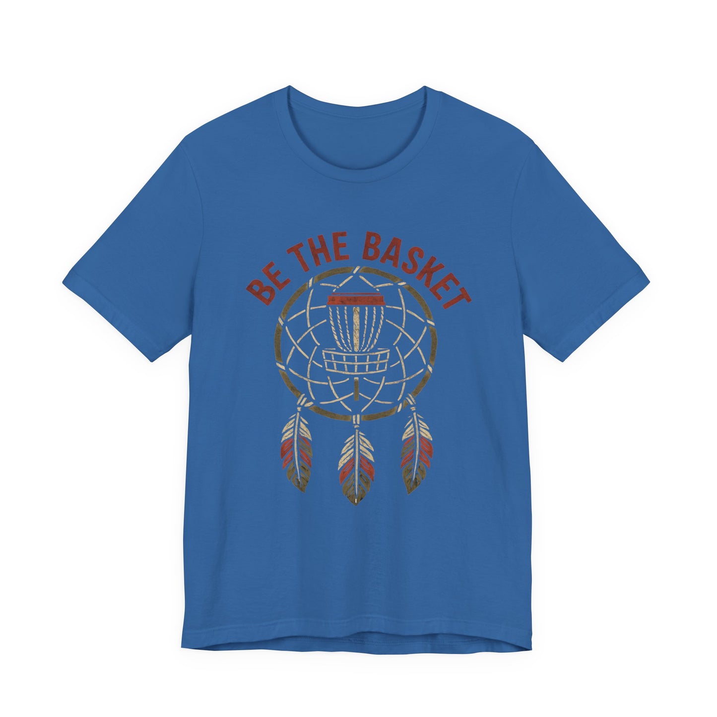 BE THE BASKET Disc Golf Basket Dream Catcher, Unisex T-Shirt, Disc Golf Shirt