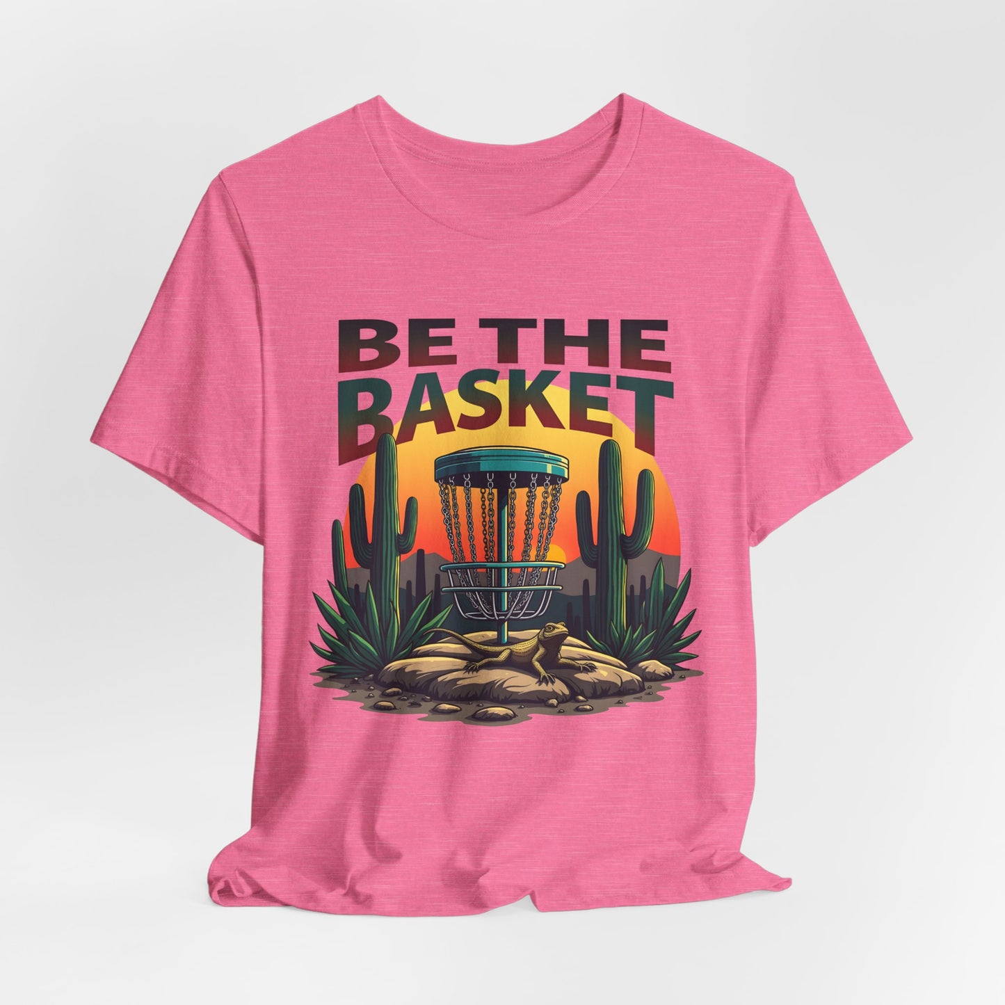 BE THE BASKET Desert Lizard 1 Disc Golf Unisex T-Shirt - Perfect for Disc Golf Lovers