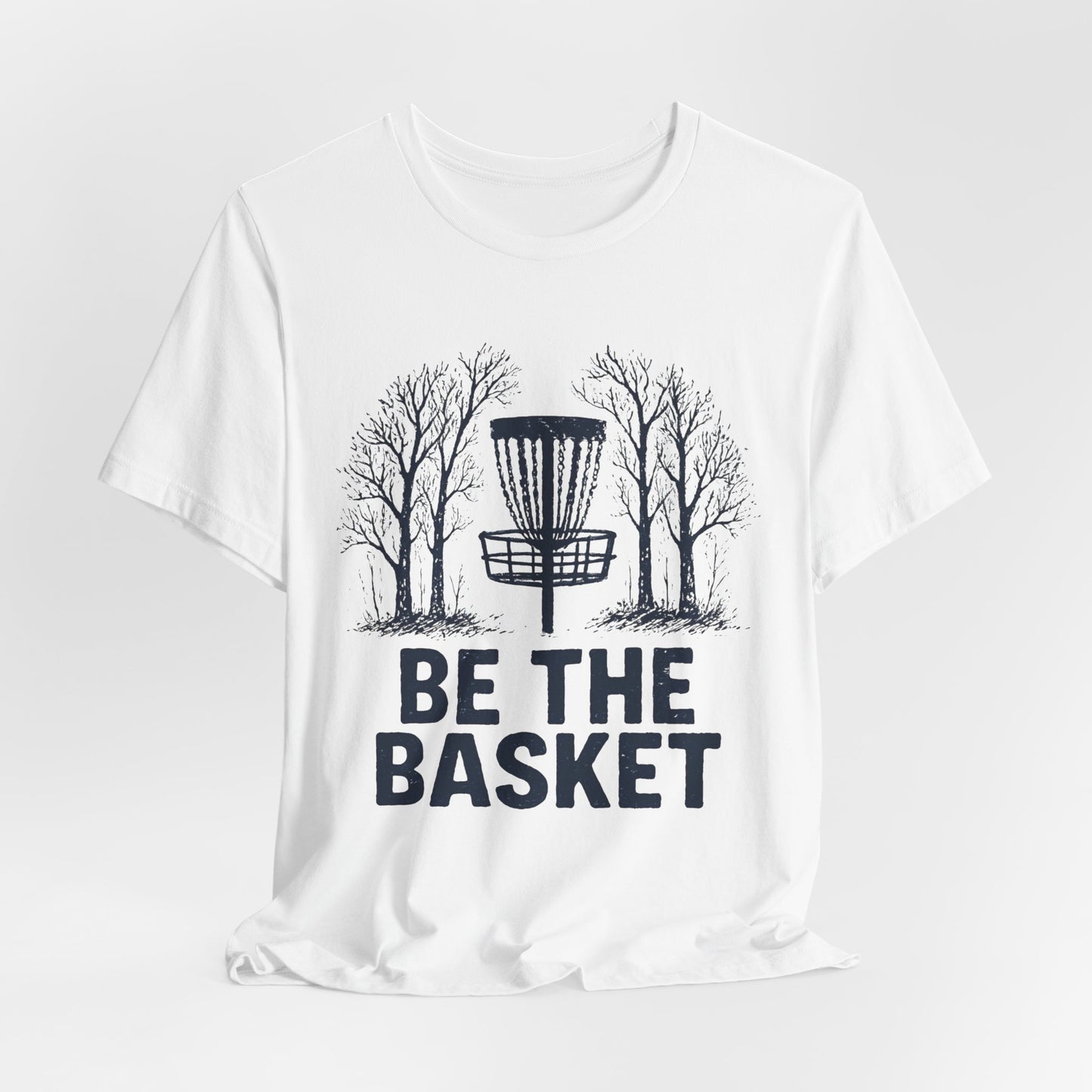 BE THE BASKET Disc Golf Basket Fall Black 1, Disc Golf Unisex T-Shirt
