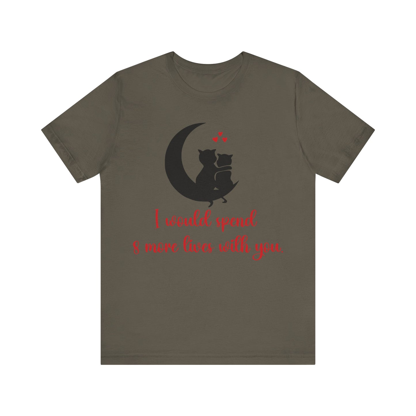 Cute Cat Love Unisex T-shirt, Perfect Anniversary or Valentine's gift.