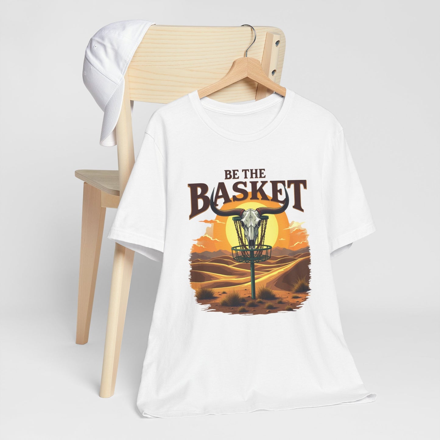 BE THE BASKET Desert Design Unisex T-Shirt, DISC GOLF SHIRT