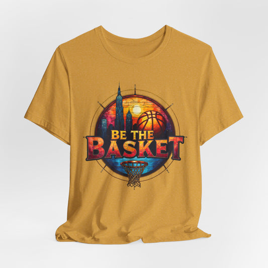 BE THE BASKET Basketball Goal Skyline Glass 2 , Basketball Unisex T-Shirt