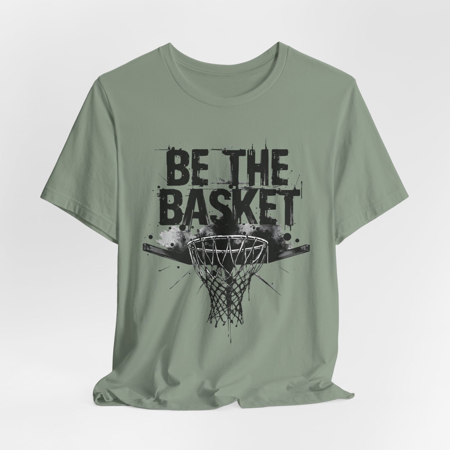 BE THE BASKET Basketball Net Distressed Black Design, Disc Golf Unisex T-Shirt