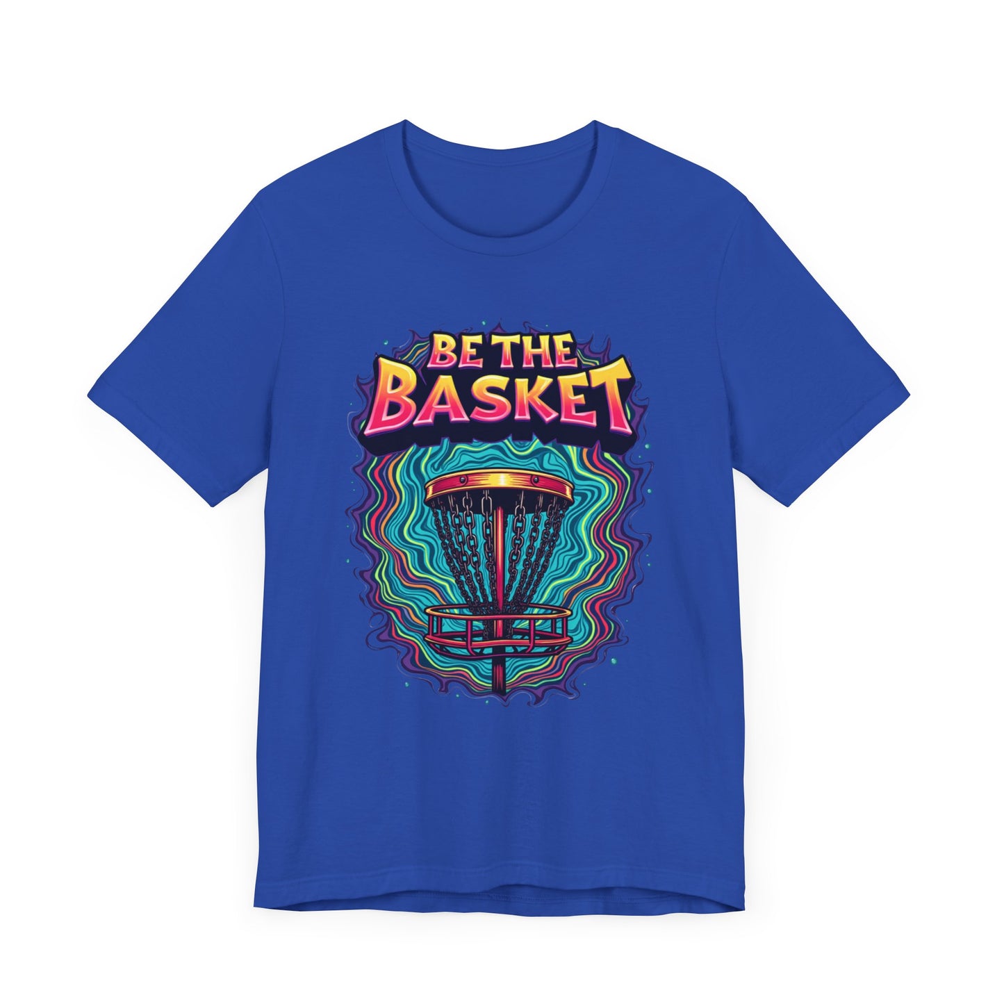 BE THE BASKET Psychedelic Design 4, Unisex T-Shirt, Disc Golf Shirt