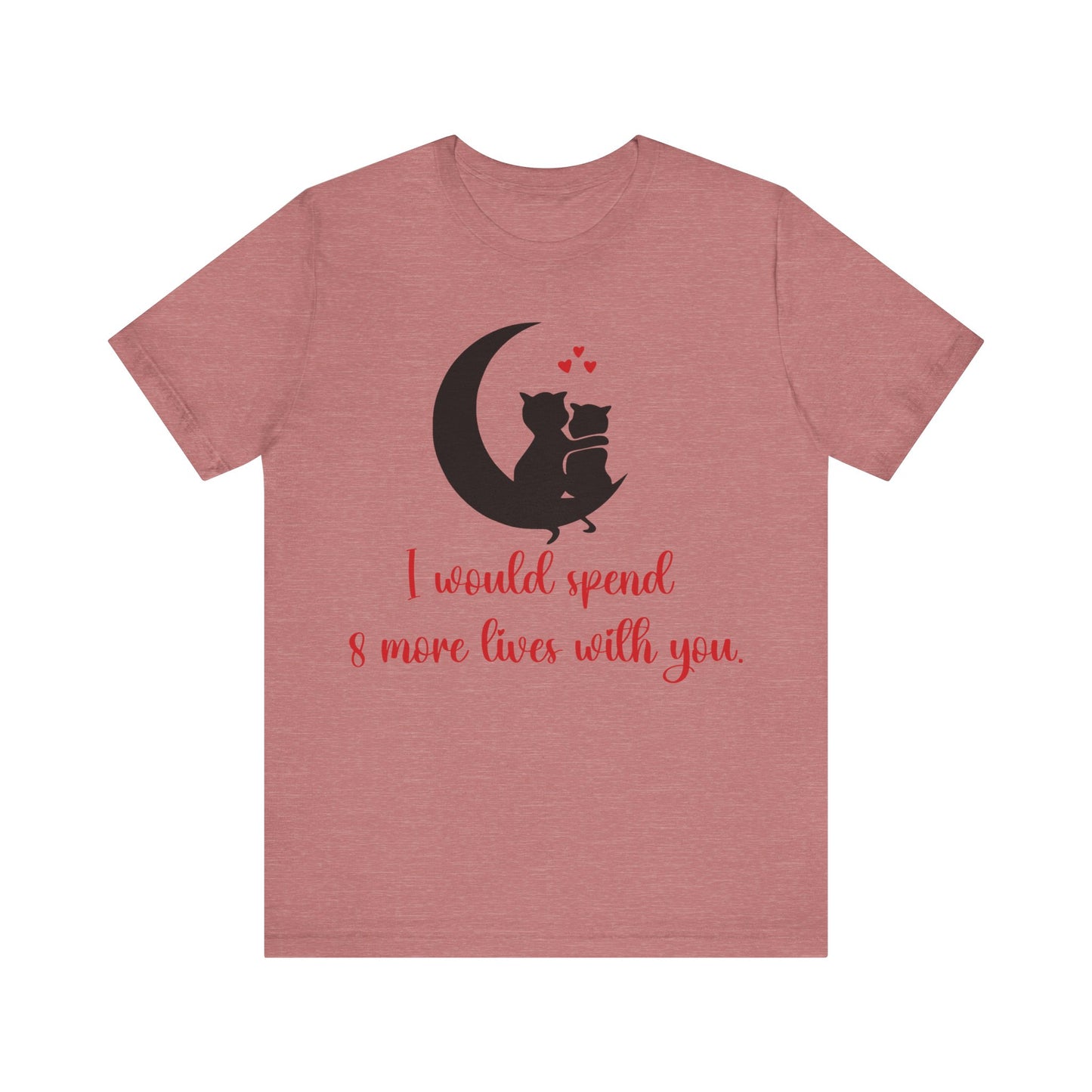 Cute Cat Love Unisex T-shirt, Perfect Anniversary or Valentine's gift.