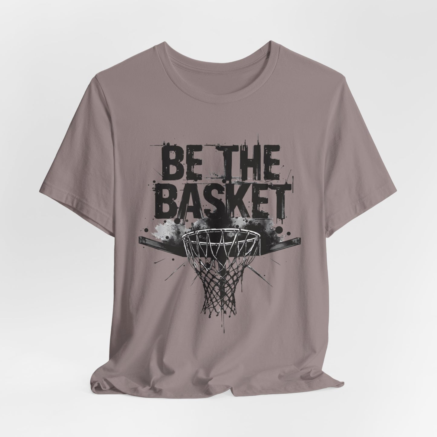 BE THE BASKET Basketball Net Distressed Black Design, Disc Golf Unisex T-Shirt