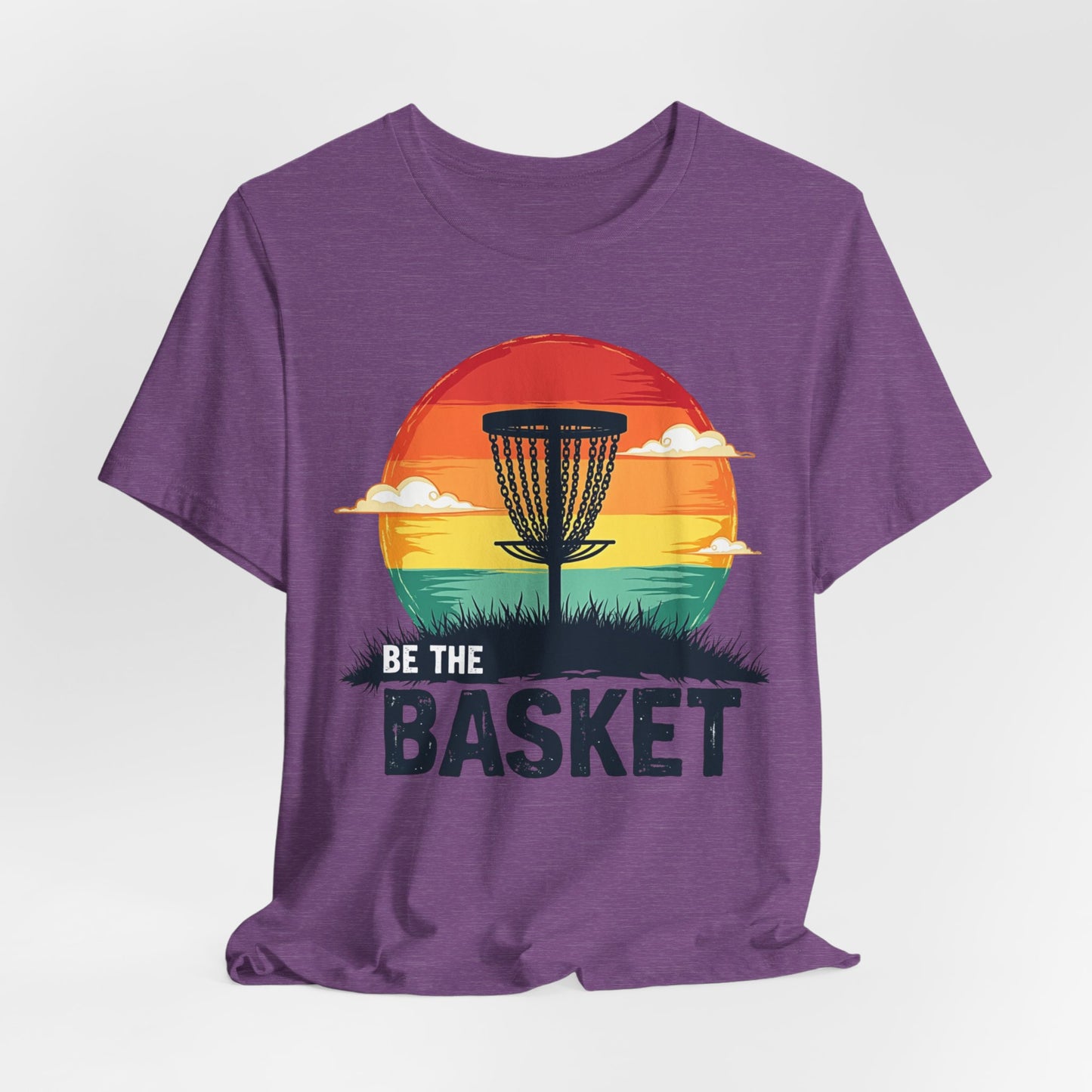 BE THE BASKET Disc Golf Retro 5, Unisex T-Shirt, Disc Golf Shirt