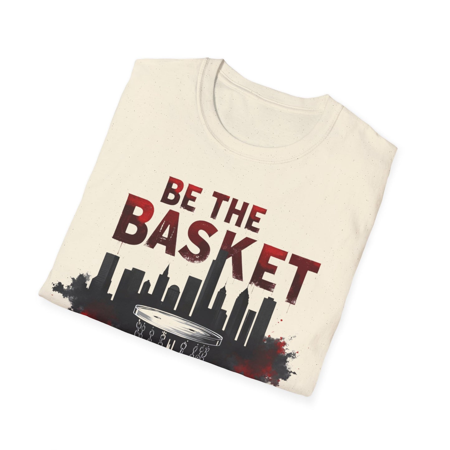 BE THE BASKET Cityscape Design Disc Golf Unisex T-Shirt, DISC GOLF SHIRT