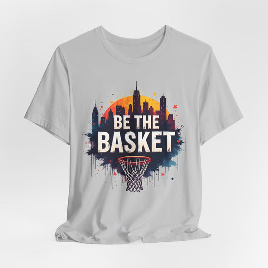 BE THE BASKET Skyline 2 Basketball Unisex T-Shirt, Basketball Shirt