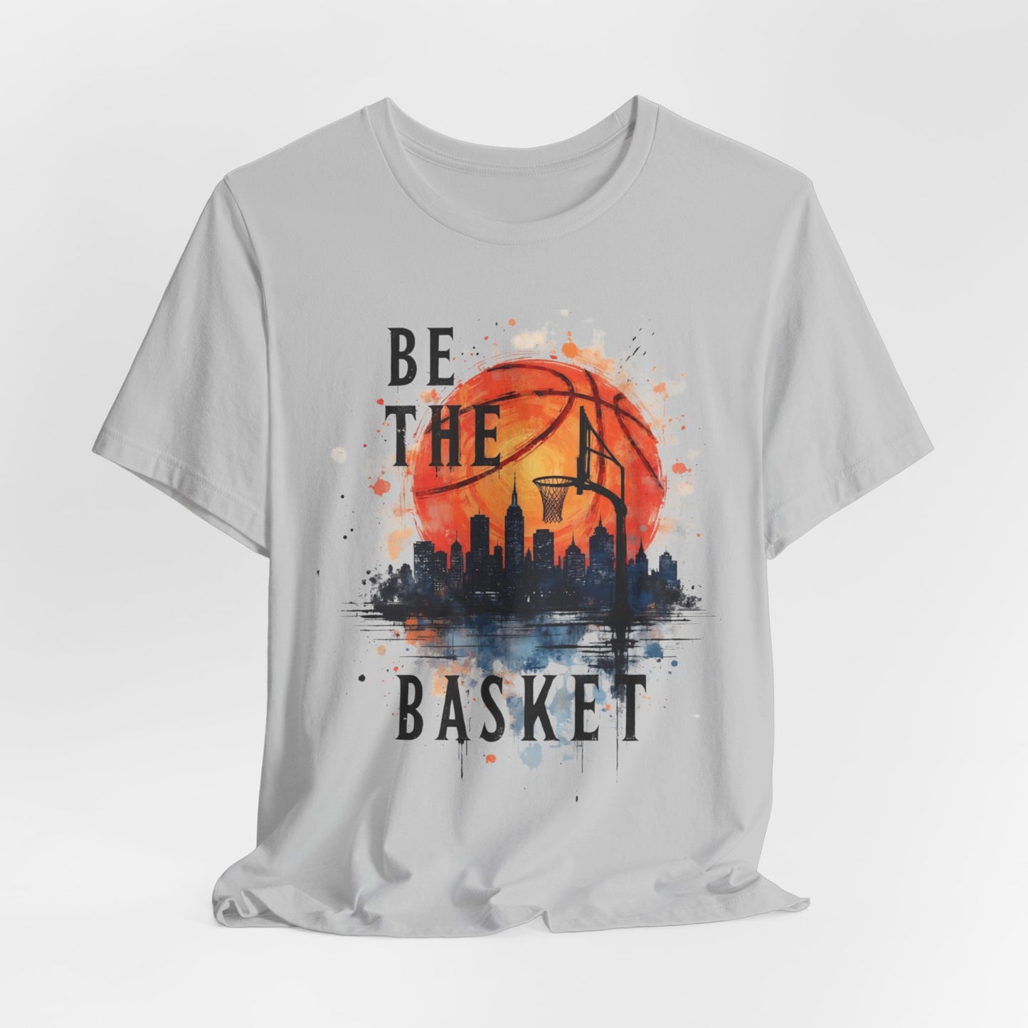 BE THE BASKET Basketball Goal and Ball Skyline 4, Basketball Unisex T-Shirt