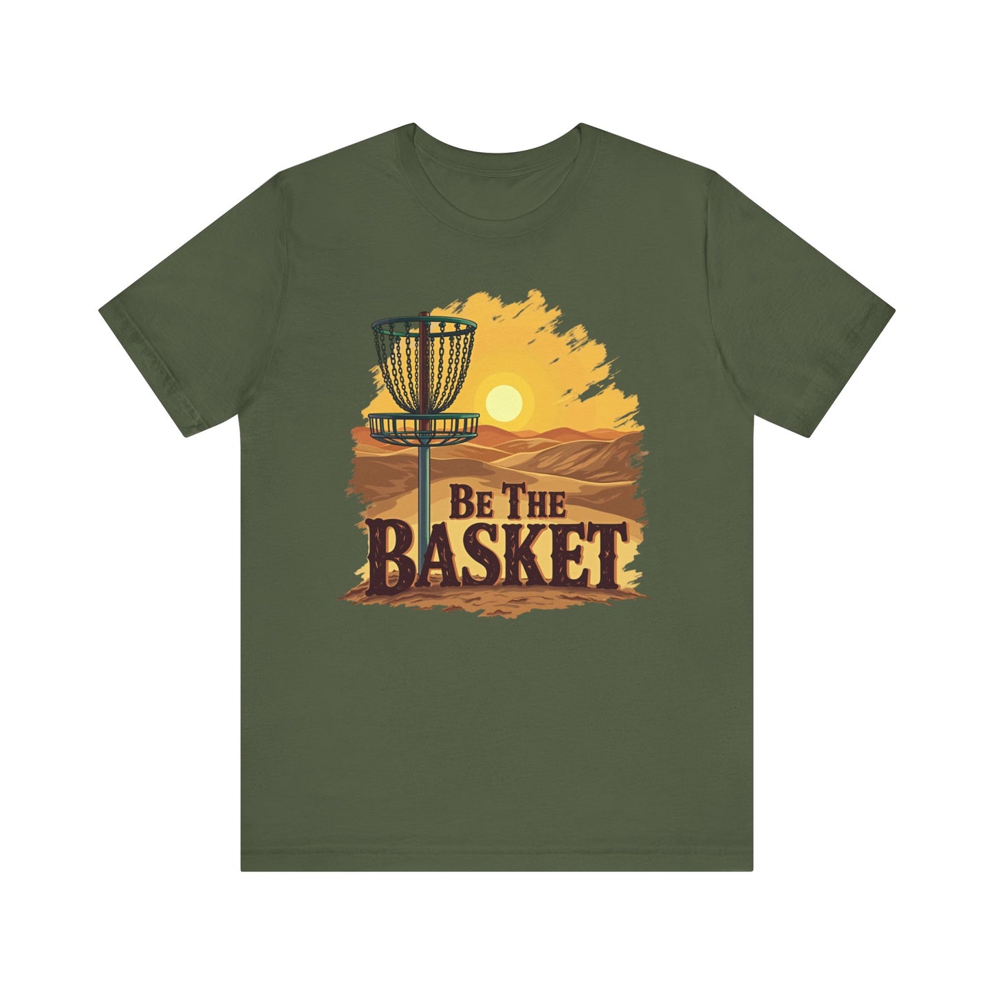 Be The Basket Brand - Desert Style -  Soft Unisex T-shirt, Disc Golf Shirt, Cool T-Shirt DISC GOLF SHIRT