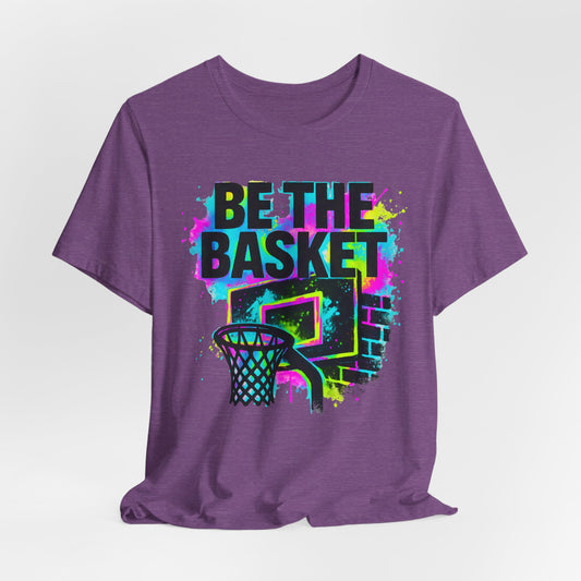 BE THE BASKET Basketball Goal Colorful 5, Unisex T-Shirt, Disc Golf Shirt
