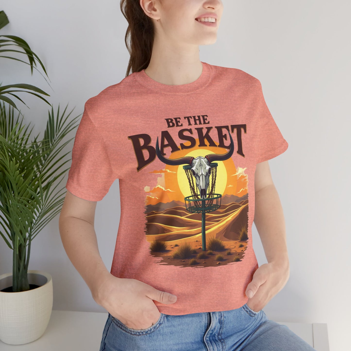 BE THE BASKET Desert Design Unisex T-Shirt, DISC GOLF SHIRT