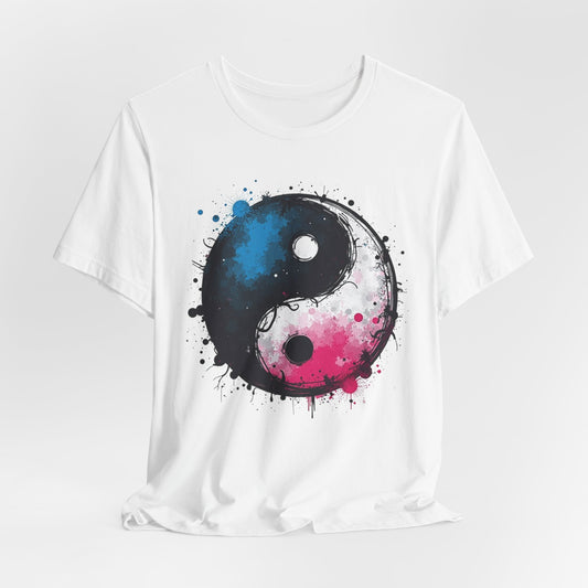 Ying Yang Graffiti Design , Unisex T-Shirt, Disc Golf Shirt