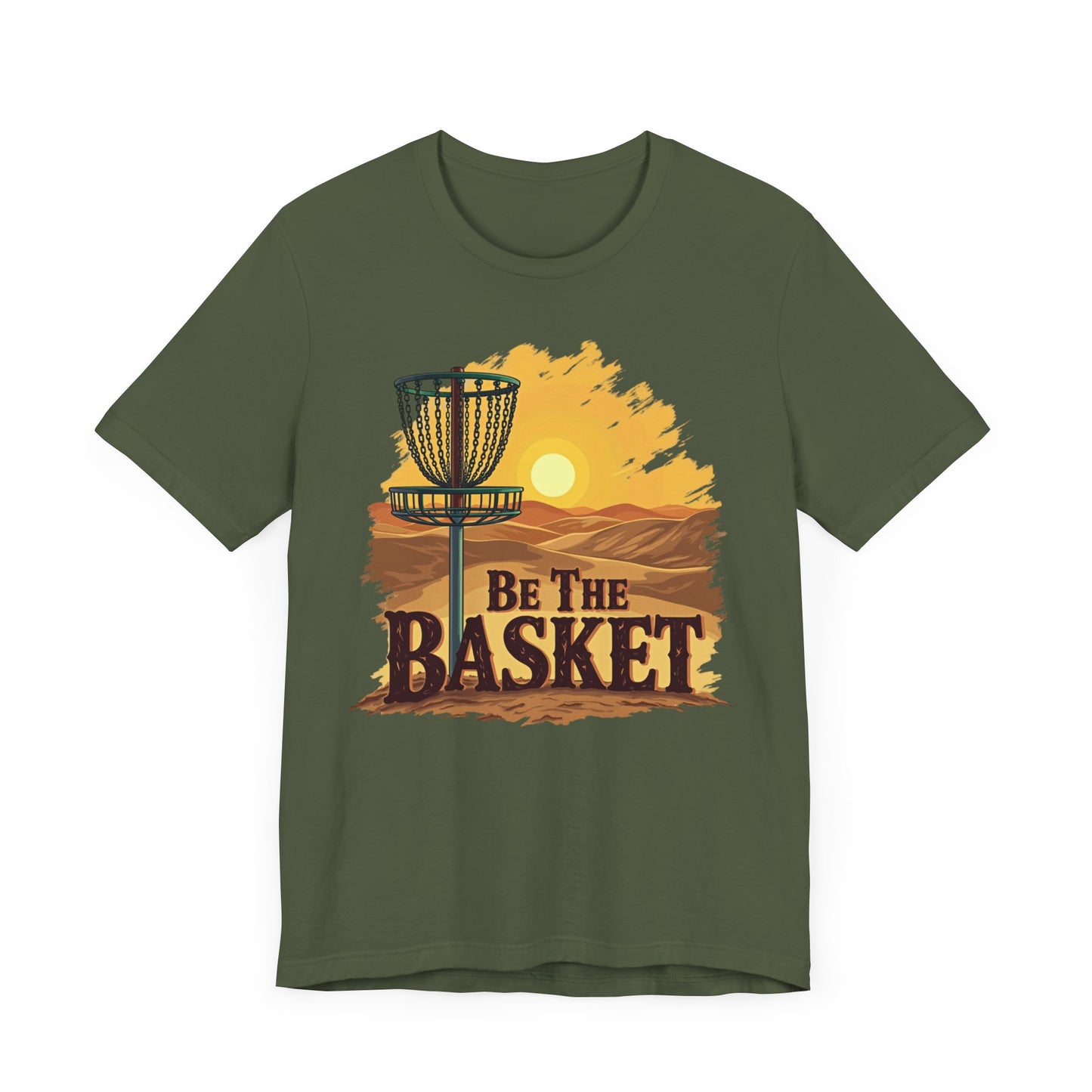 Be The Basket Brand - Desert Style -  Soft Unisex T-shirt, Disc Golf Shirt, Cool T-Shirt DISC GOLF SHIRT