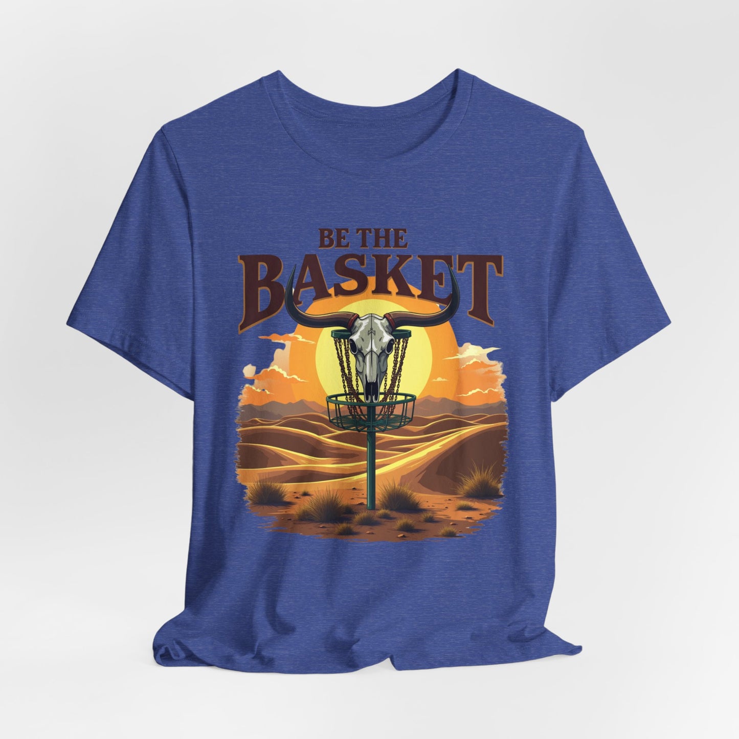 BE THE BASKET Desert Design Unisex T-Shirt, DISC GOLF SHIRT