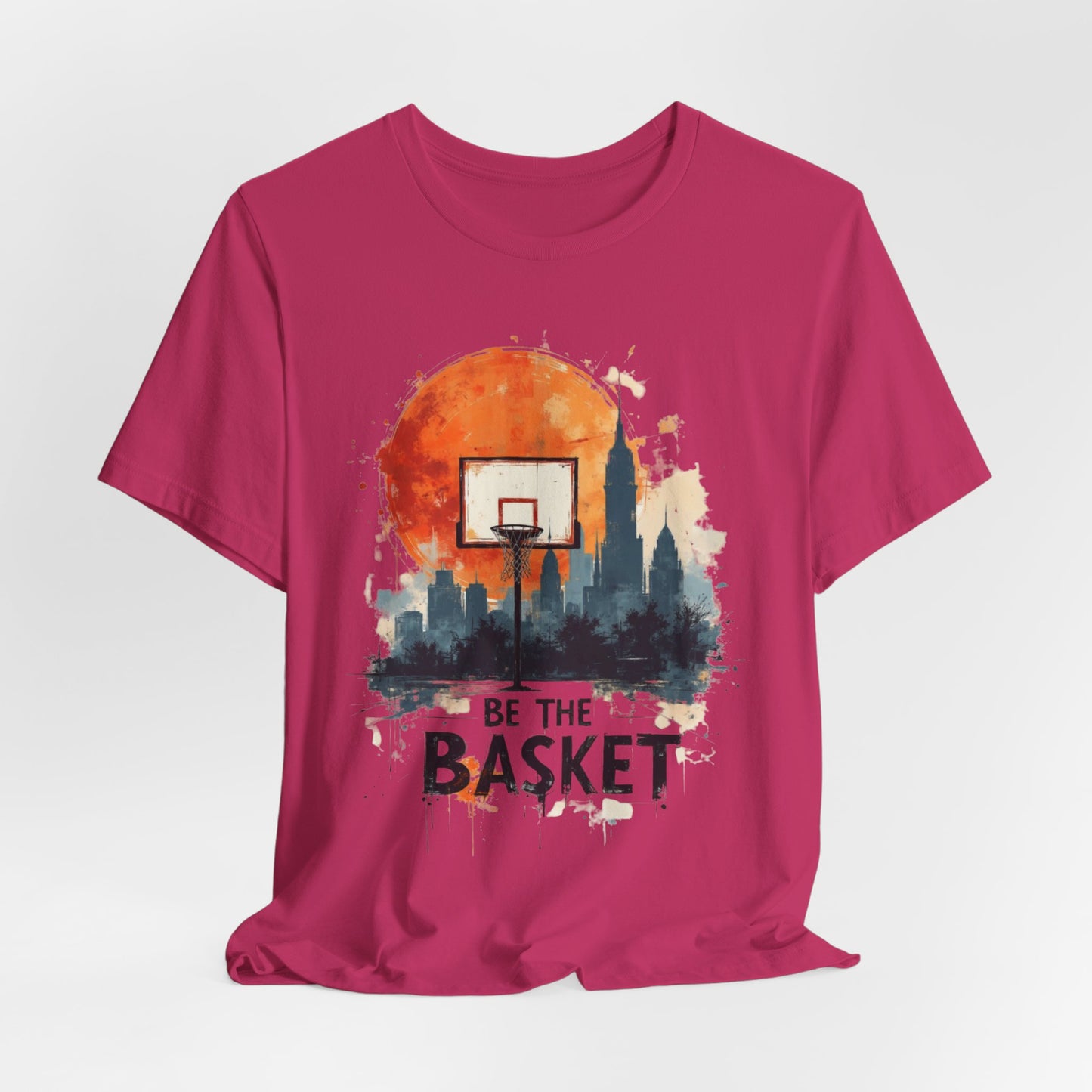 BE THE BASKET Basketball Goal Skyline 5, Basketball Unisex T-Shirt