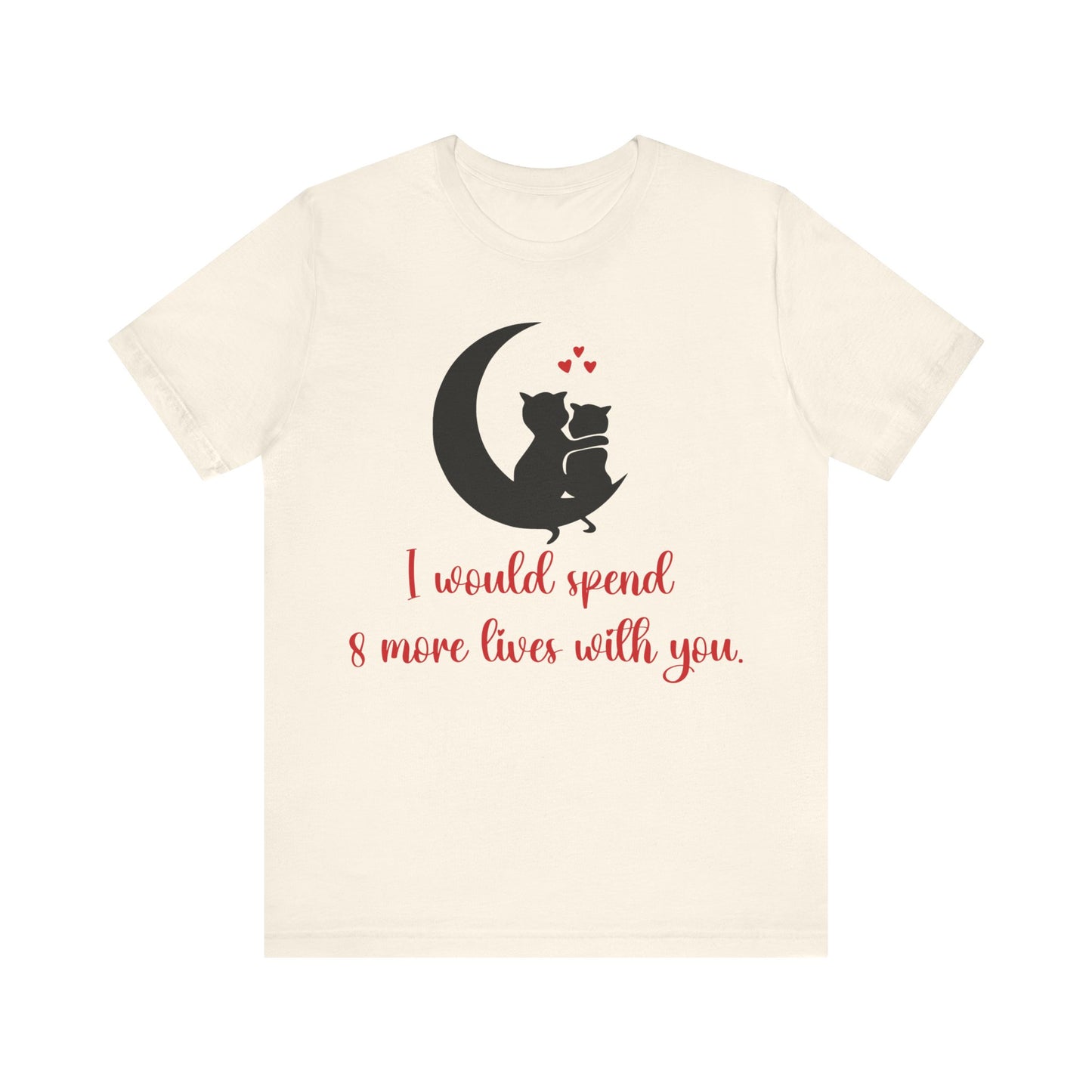 Cute Cat Love Unisex T-shirt, Perfect Anniversary or Valentine's gift.