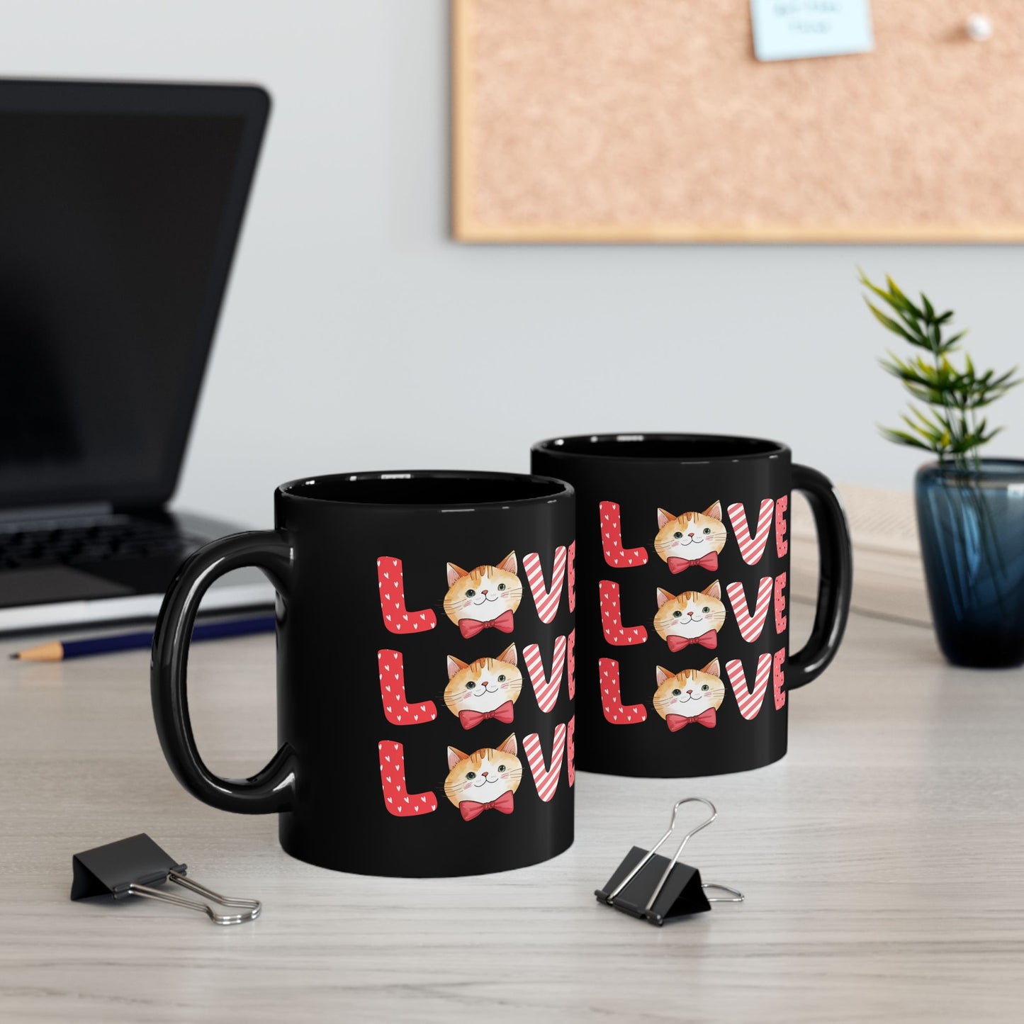 Cute Cat Love Mug - Perfect Gift for Cat Lovers