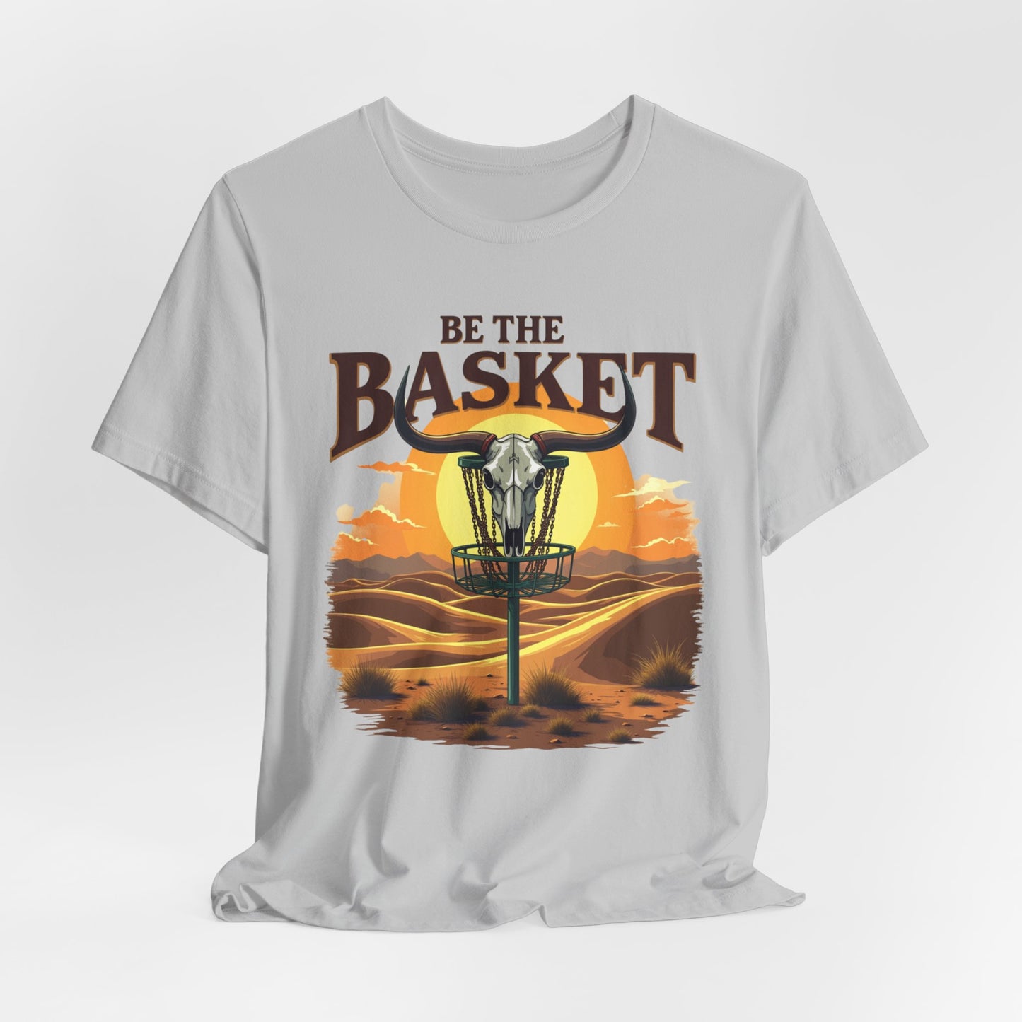 BE THE BASKET Desert Design Unisex T-Shirt, DISC GOLF SHIRT