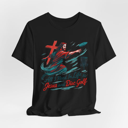 Disc Golf Jesus Design 1 , Unisex T-Shirt