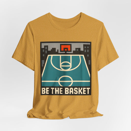 BE THE BASKET Basketball Digital Court 1, Unisex T-Shirt, Disc Golf Shirt