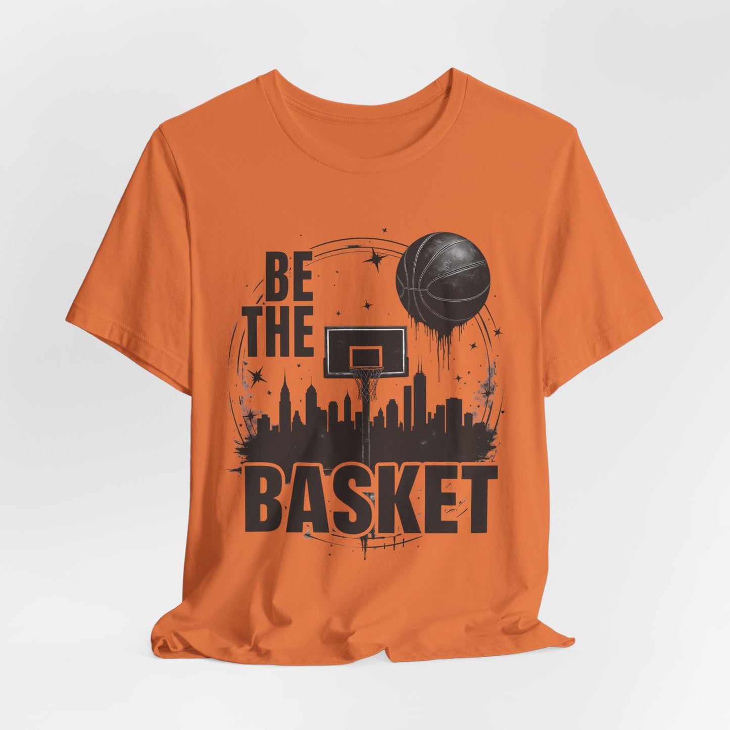 BE THE BASKET Basketball Goal and Ball Skyline 1, Basketball Unisex T-Shirt