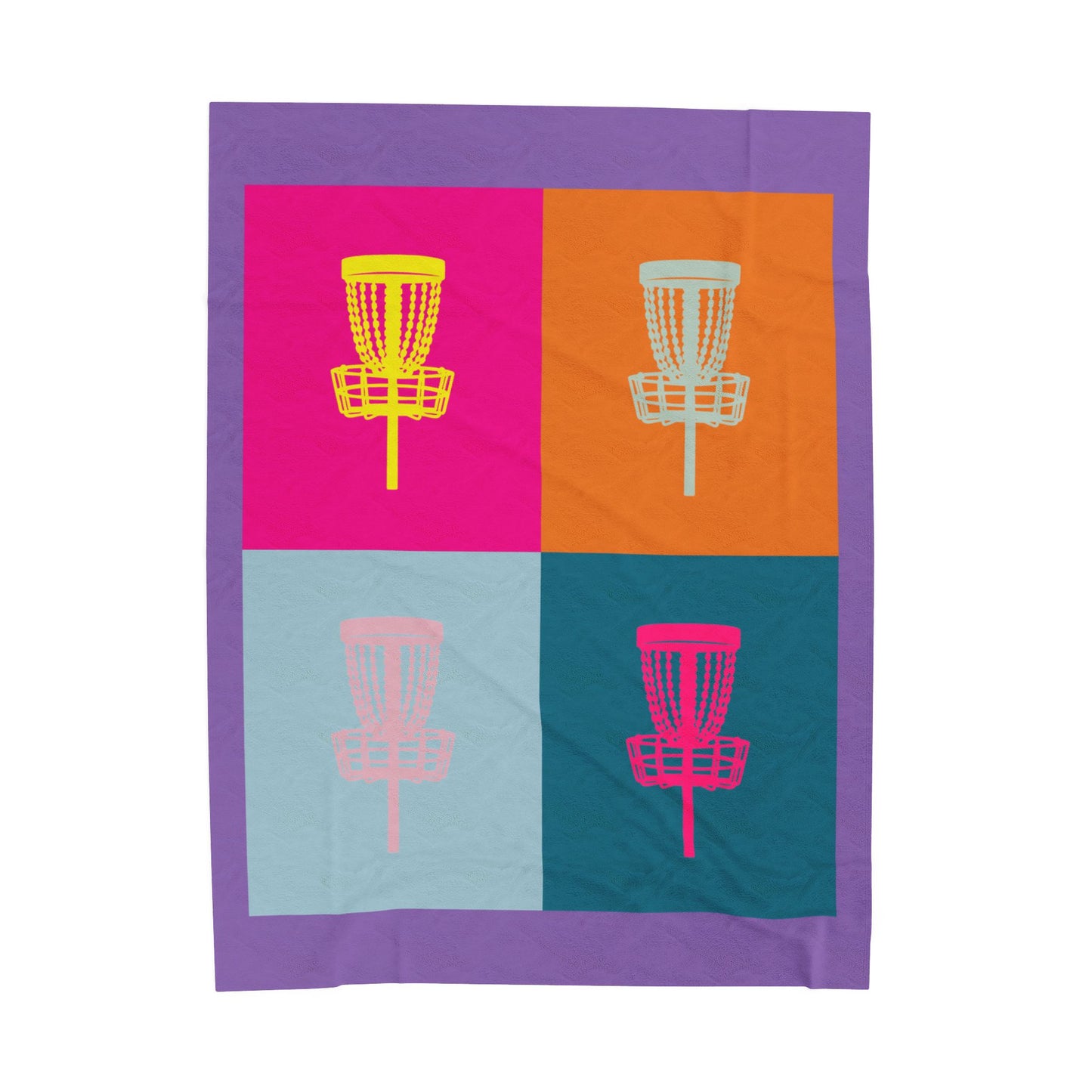 Disc Golf Blanket Pop Art Series 1 Purple