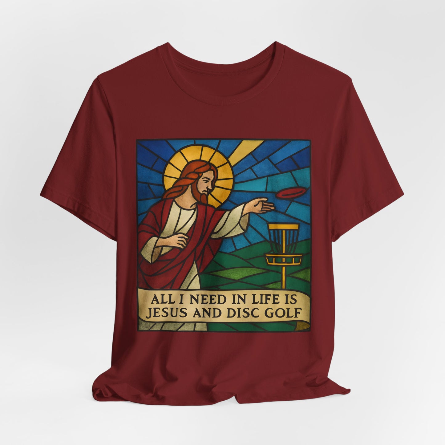 Disc Golf Jesus Design 2 , Unisex T-Shirt