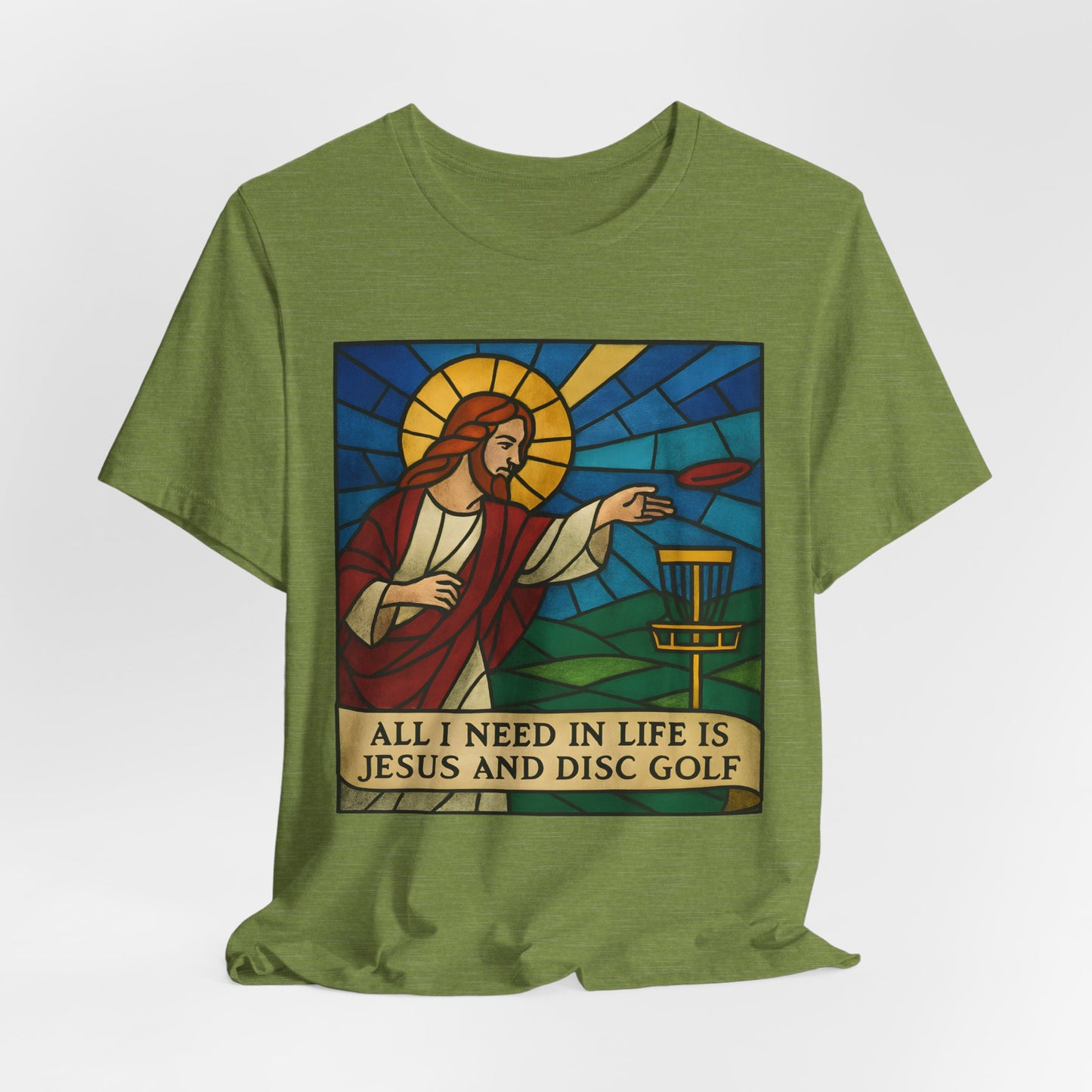 Disc Golf Jesus Design 2 , Unisex T-Shirt